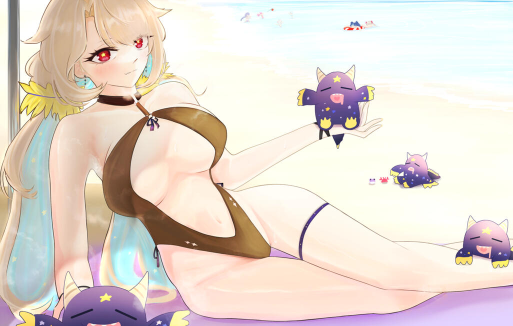 Lined coloring : skin &amp; BG focused