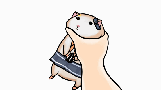 Simple Gif ; shaking hampter