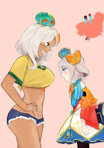 Lineless coloring : Light render